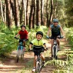 VTT ENFANT ROCKRIDER ST 500 20 POUCES 6-9 ANS JAUNE FLUO -VÉLOS VTT Soldes Magasin balade a vtt en famille 600x600 1