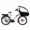 VÉLO CARGO COMPACT ÉLECTRIQUE - FAMILÉÖ 7 VITESSES BLANC + ACCESSOIRES ENFANT -VÉLOS VTT Soldes Magasin velo cargo compact electrique famileo 7 vitesses blanc accessoires enfant 600x600 1