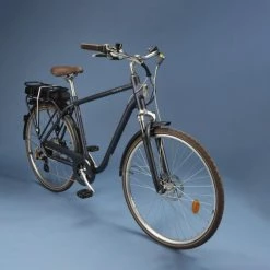 VELO DE VILLE ELECTRIQUE ELOPS 900 CADRE HAUT BLEU MARINE -VÉLOS VTT Soldes Magasin velo de ville electrique elops 900 cadre haut bleu marine 5 600x600 1