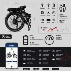 VÉLO DE VILLE PLIANT À ASSISTANCE ÉLECTRIQUE 24" - LEGEND SIENA 13AH BLANC 11 VÉLO DE VILLE PLIANT À ASSISTANCE ÉLECTRIQUE 24" - LEGEND SIENA 13AH BLANC -VÉLOS VTT Soldes Magasin velo de ville pliant a assistance electrique 24 legend siena 13ah blanc 4 600x600 1