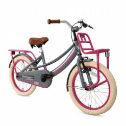 VÉLO ENFANT SUPERSUPER LOLA - FILLES - 18 POUCES - GRIS / ROSE -VÉLOS VTT Soldes Magasin velo enfant supersuper lola filles 18 pouces gris rose 1 1 600x600 1