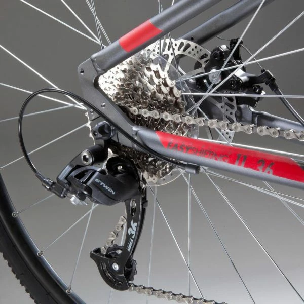VÉLO TOUT CHEMIN RIVERSIDE 500 GRIS ROUGE 4 VÉLO TOUT CHEMIN RIVERSIDE 500 GRIS ROUGE – Image 2
