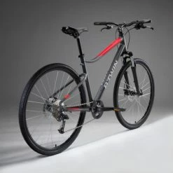 VÉLO TOUT CHEMIN RIVERSIDE 500 GRIS ROUGE 25 VÉLO TOUT CHEMIN RIVERSIDE 500 GRIS ROUGE -VÉLOS VTT Soldes Magasin velo tout chemin riverside 500 gris rouge 10 600x600 1