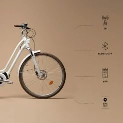 VÉLO VILLE ÉLECTRIQUE CONNECTÉ ELOPS 920 E CONNECT LF BLANC -VÉLOS VTT Soldes Magasin velo ville electrique connecte elops 920 e connect lf blanc 3 600x600 1
