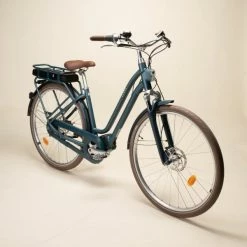 VÉLO VILLE ÉLECTRIQUE CONNECTÉ ELOPS 920 E CONNECT LF BLANC -VÉLOS VTT Soldes Magasin velo ville electrique connecte elops 920 e connect lf vert fonce 1 600x600 2