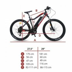 VÉLO VTT ÉLECTRIQUE DAKOTA ROUGE ALL MOUNTAIN -VÉLOS VTT Soldes Magasin velo vtt electrique dakota rouge all mountain 4 600x600 1