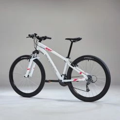 VÉLO VTT ST 100 FEMME BLANC ROSE 27,5" -VÉLOS VTT Soldes Magasin velo vtt st 100 femme blanc rose 275 2 600x600 1