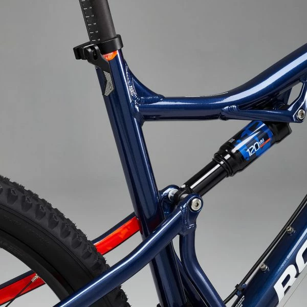 VÉLO VTT TOUT SUSPENDU ST 540 S BLEU ORANGE 27,5" 10 VÉLO VTT TOUT SUSPENDU ST 540 S BLEU ORANGE 27,5" – Image 8